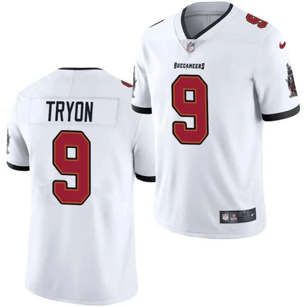 Men Tampa Bay Buccaneers 9 Joe Tryon Nike White Vapor Limited NFL Jersey